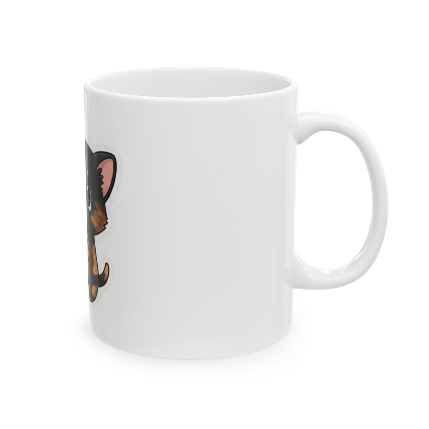 Cute Calico Cat Mug (11oz) — "See? No Money" Wallet Kitten Coffee Cup