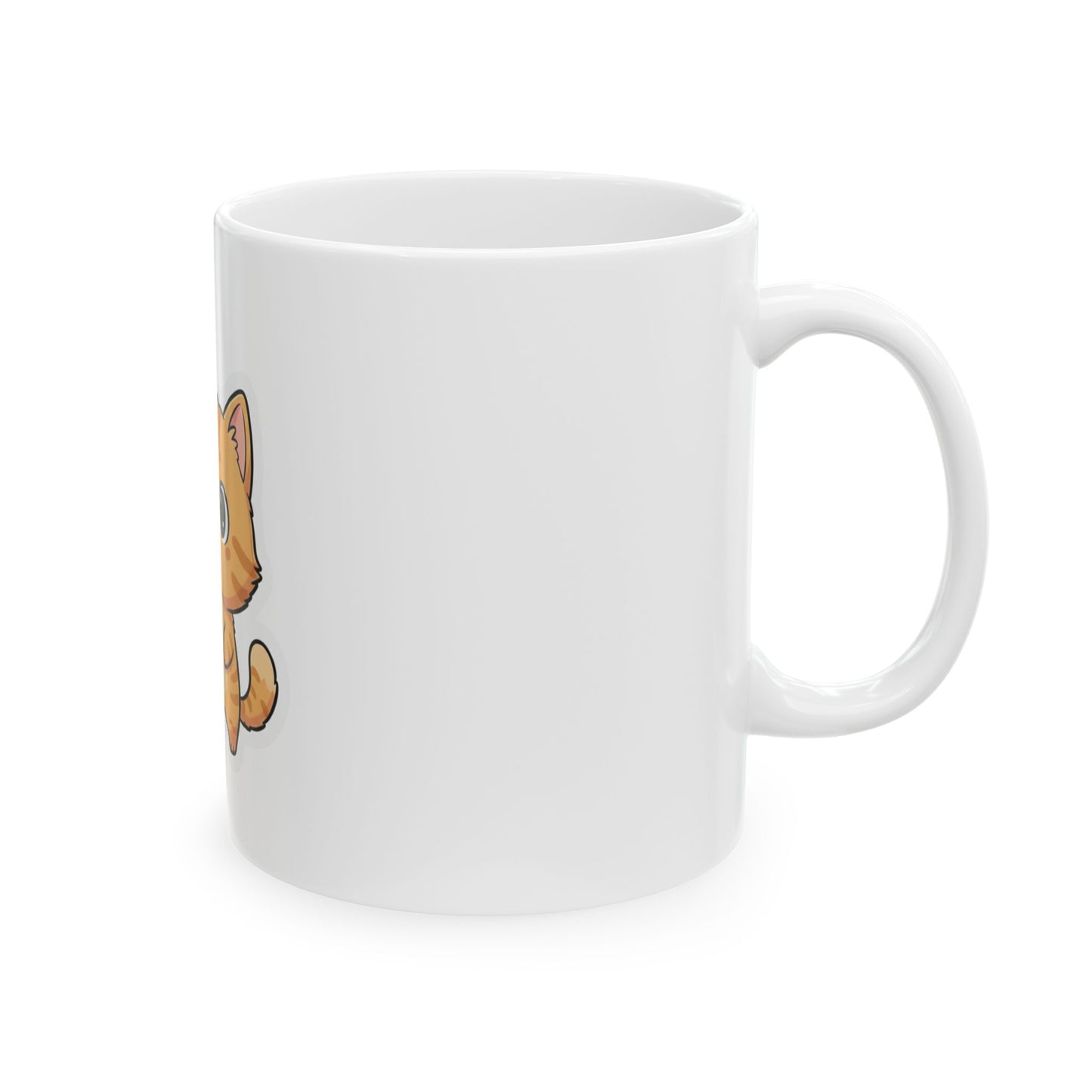 Cute Cat Knife Mug - "I Choose Violence" Ceramic Coffee Cup (11oz)