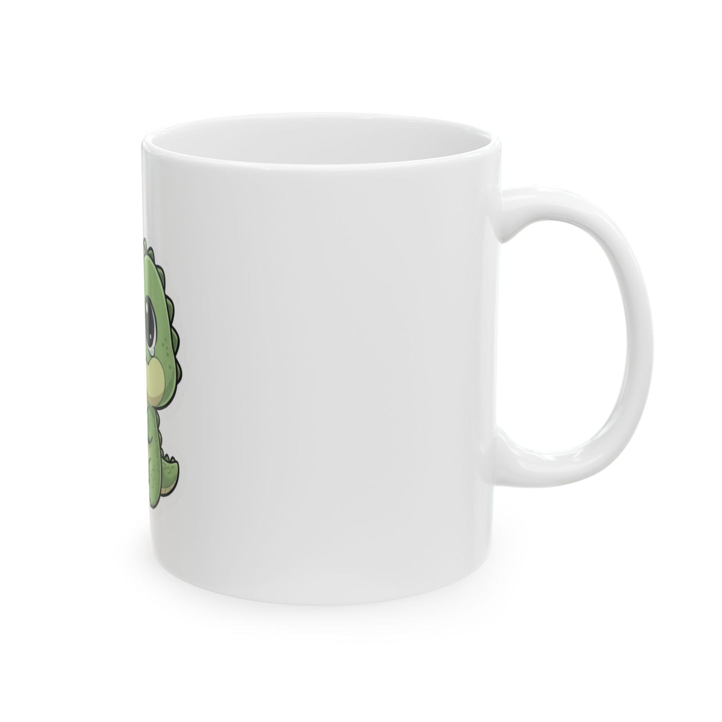 Ceramic Mug — Cute Crocodile 'Crikey! No Money' Cartoon Coffee Cup (11oz)
