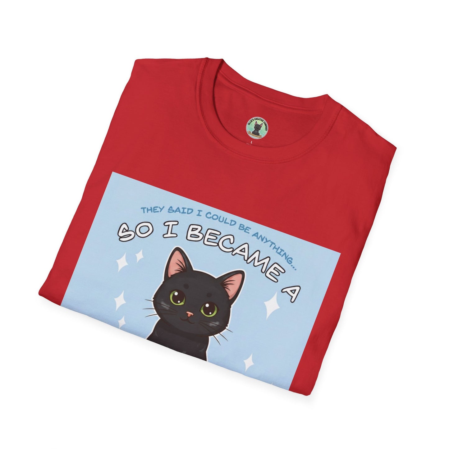So I Became a Problem. Cat T-Shirt — Cute Black Cat Graphic Tee