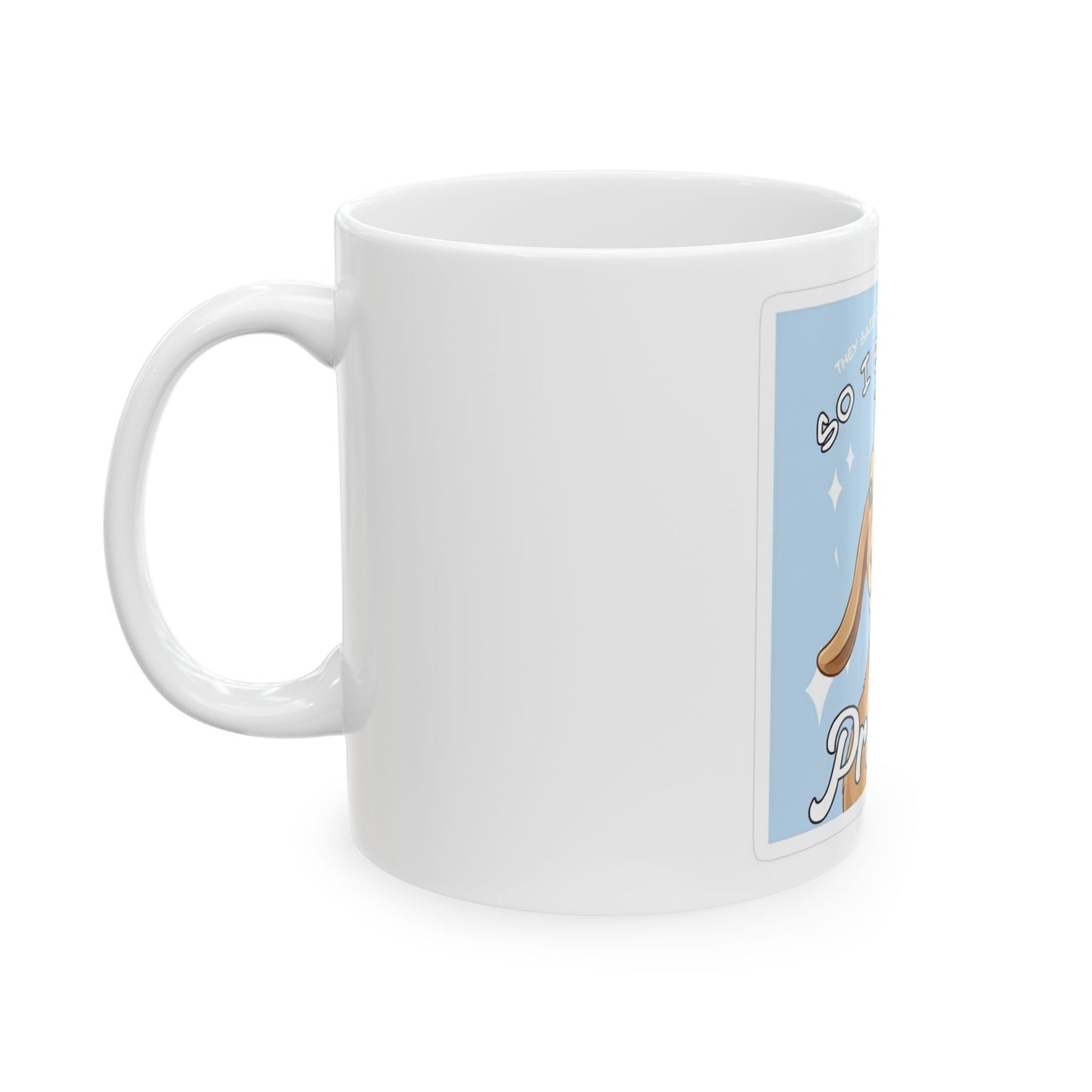 Funny Goat Mug — "So I Became a Problem" Ceramic Coffee Cup (11oz)