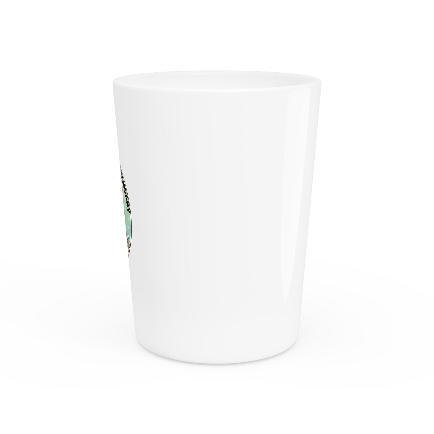 Shot Glass — Ollie’s Creative Company Cute Black Cat Logo Shot Glass