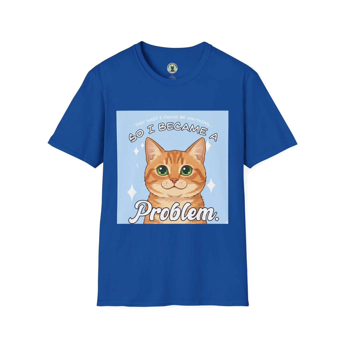So I Became a Problem Cat T-Shirt — Cute Ginger Cat Graphic Tee