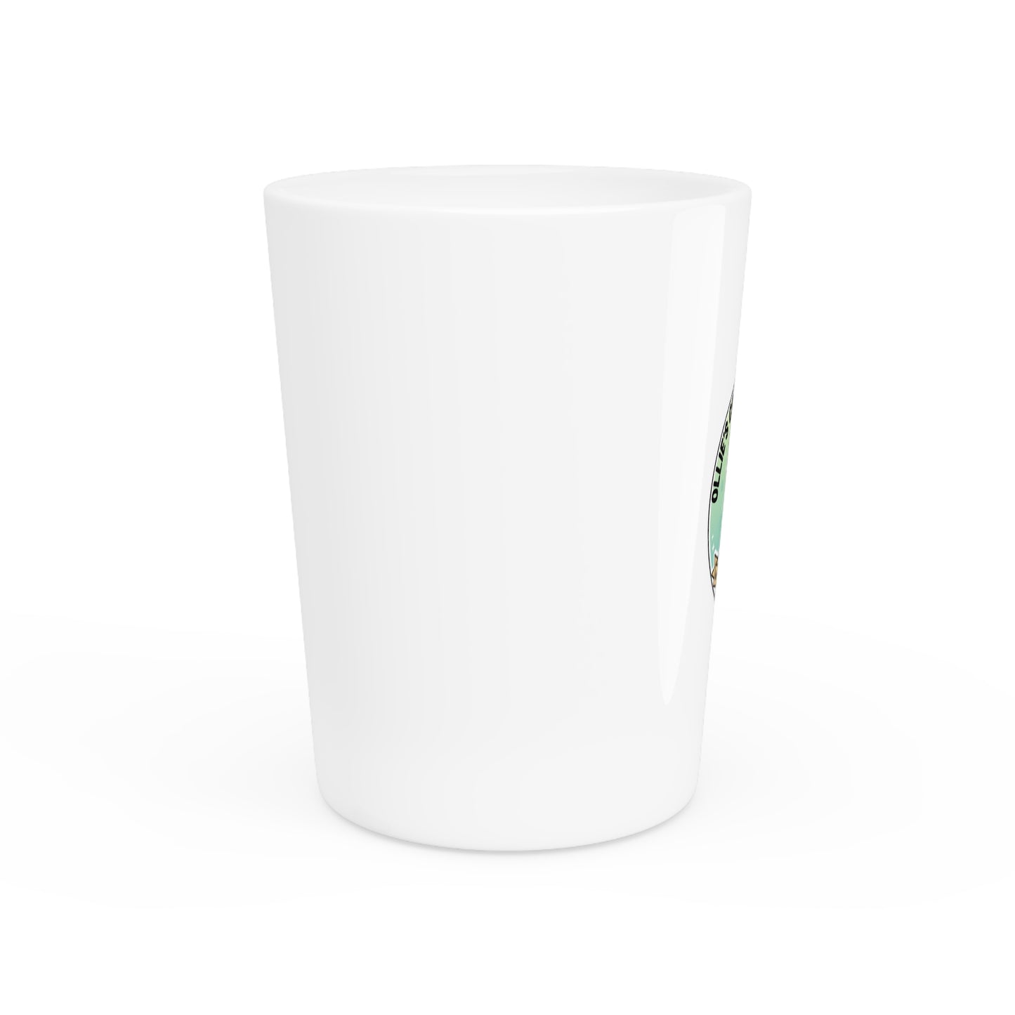 Shot Glass — Ollie’s Creative Company Cute Black Cat Logo Shot Glass