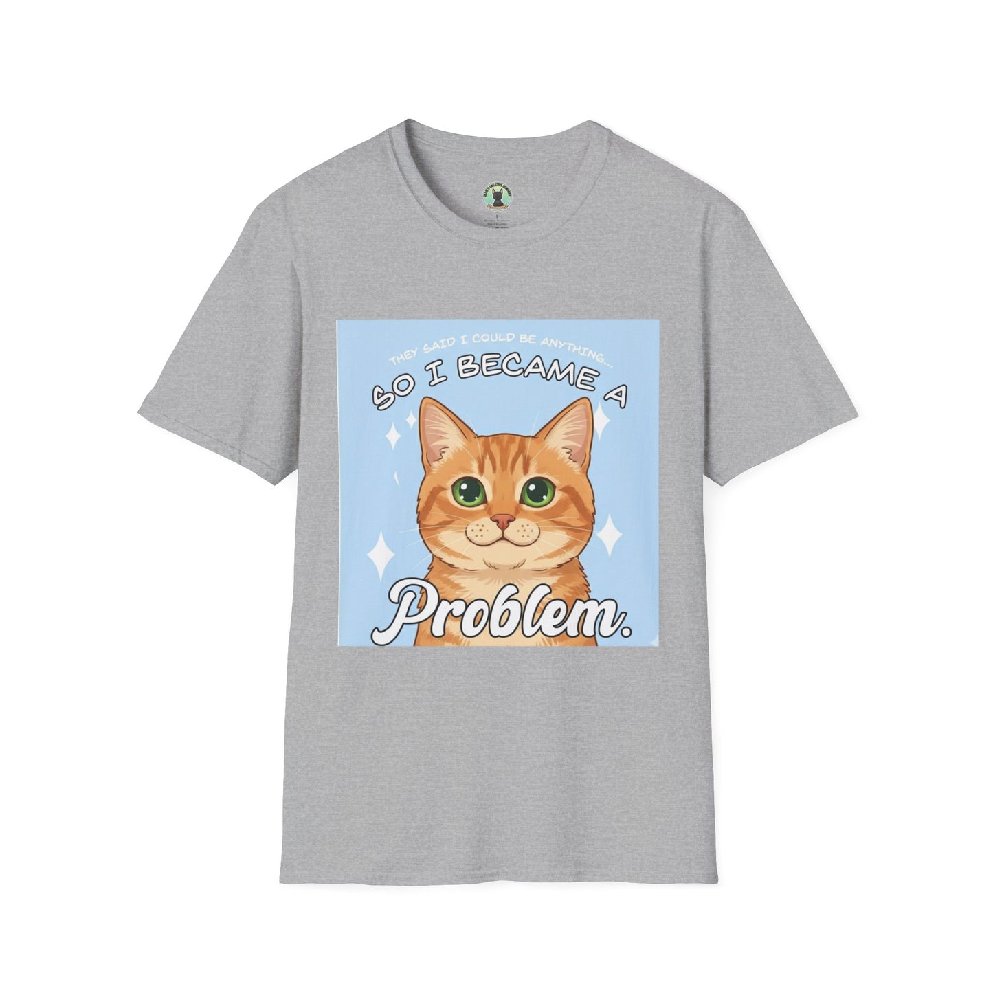 So I Became a Problem Cat T-Shirt — Cute Ginger Cat Graphic Tee