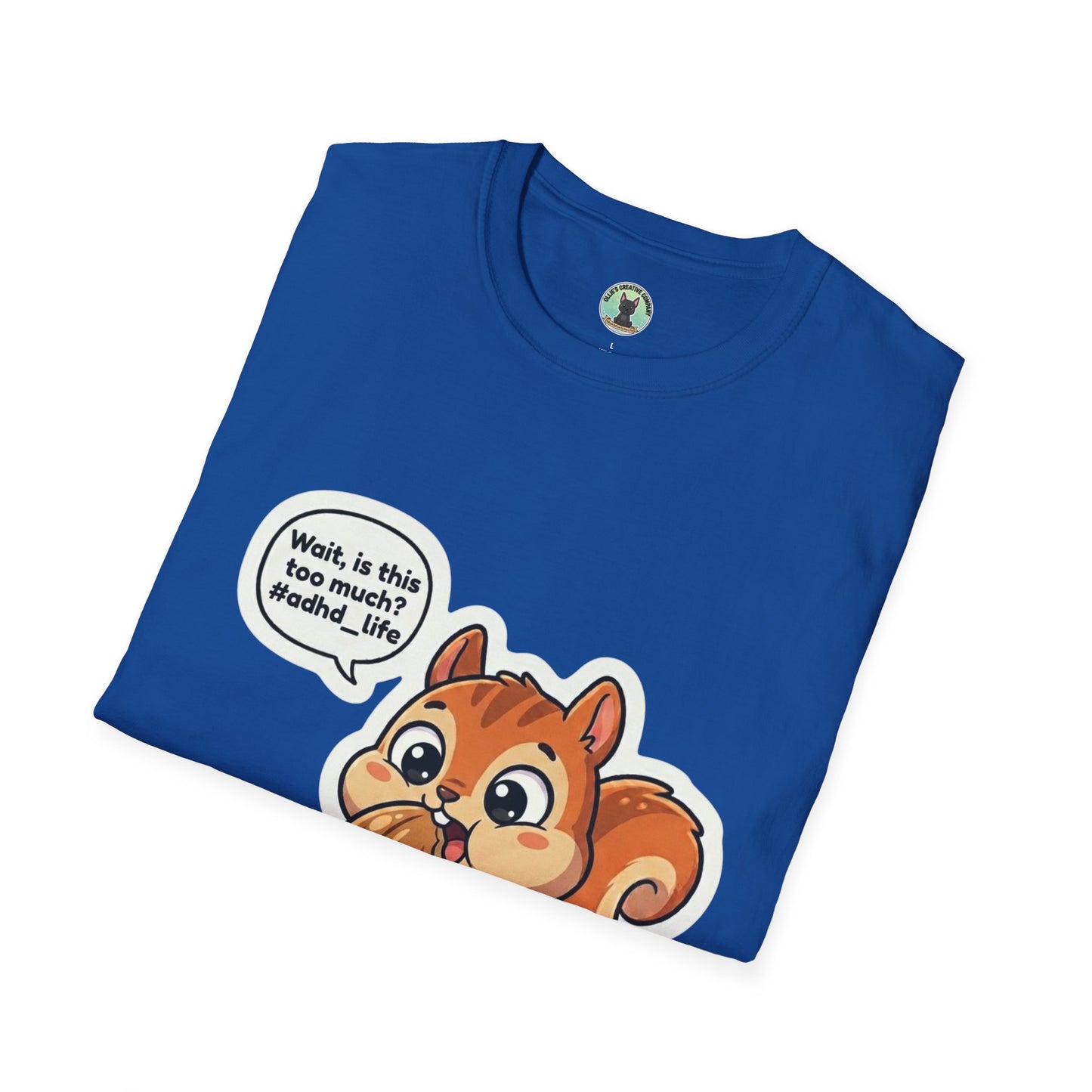 Cute Squirrel Cartoon T-Shirt – "Wait, is this... my stash?" Graphic Tee