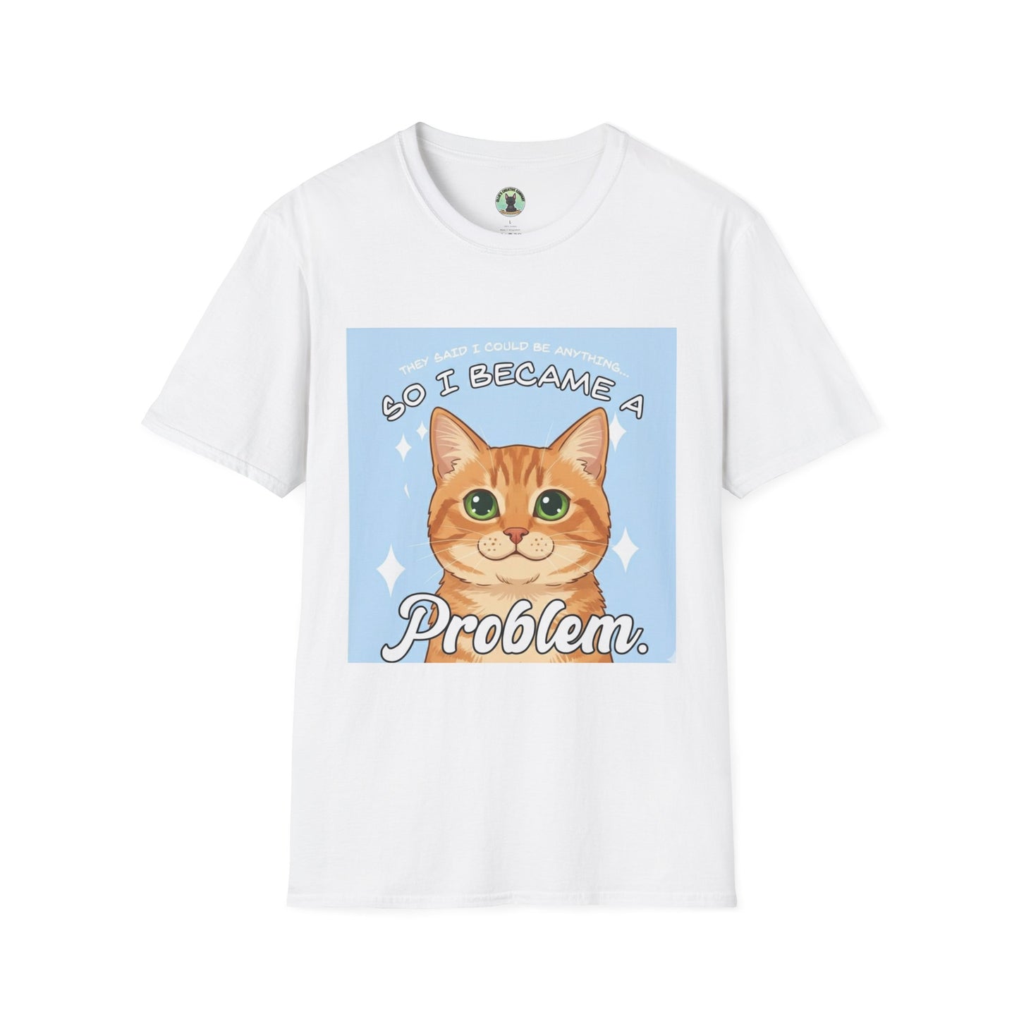 So I Became a Problem Cat T-Shirt — Cute Ginger Cat Graphic Tee