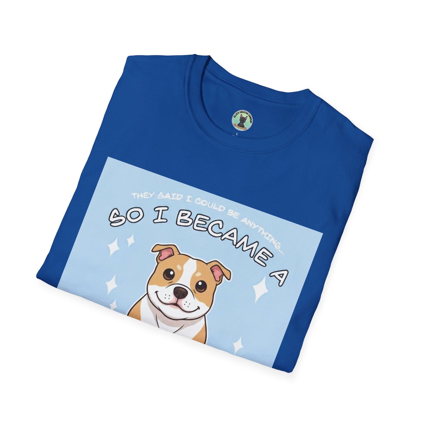 So I Became a Problem Dog T-Shirt — Cute Staffordshire/Bulldog Pet Humor Tee