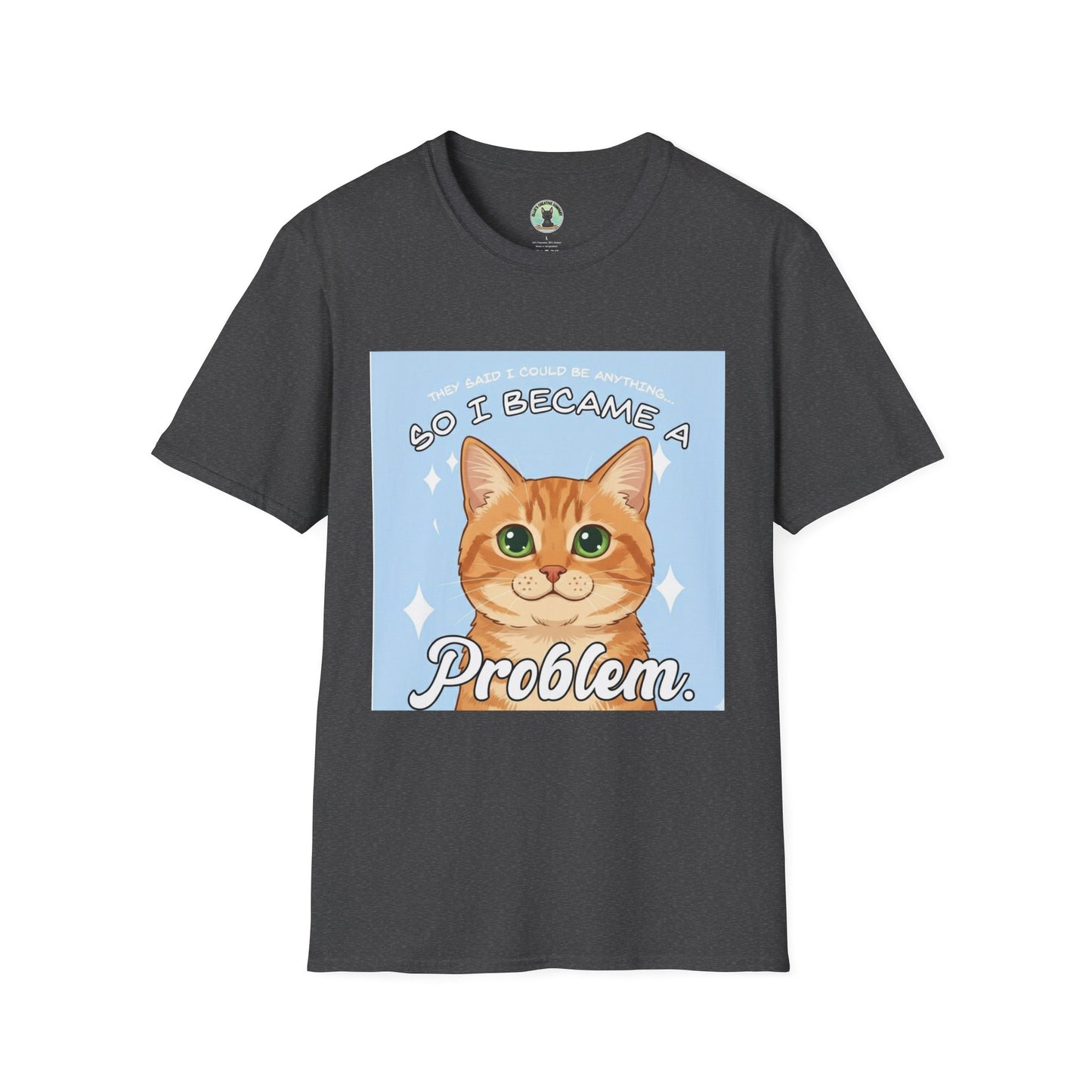 So I Became a Problem Cat T-Shirt — Cute Ginger Cat Graphic Tee
