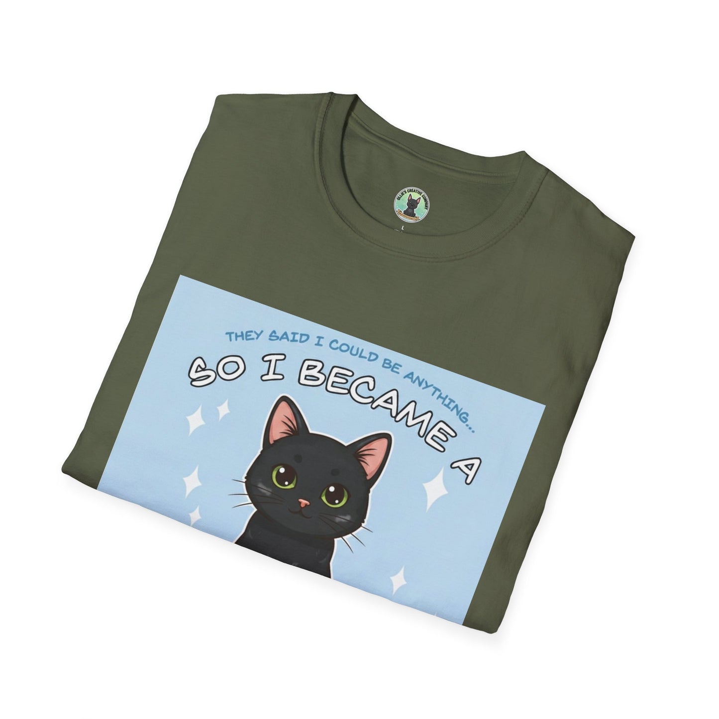 So I Became a Problem. Cat T-Shirt — Cute Black Cat Graphic Tee
