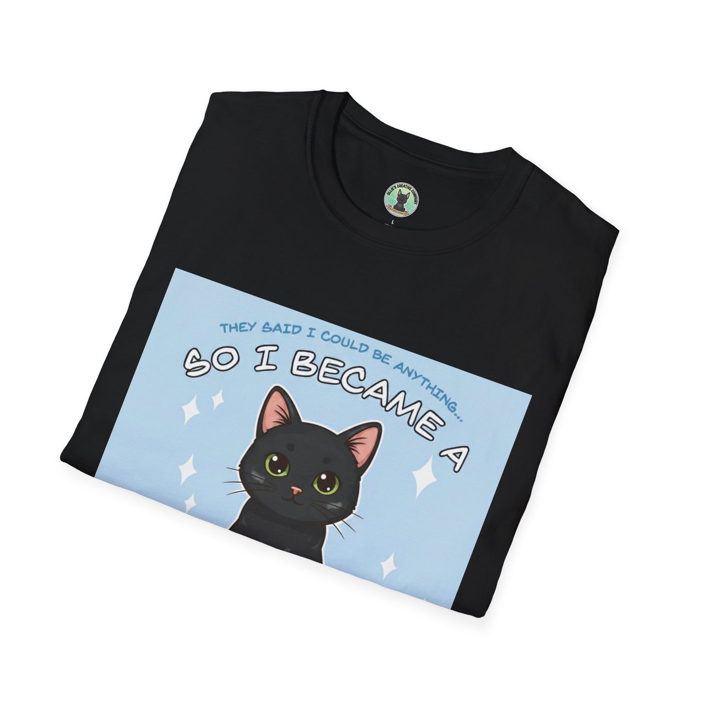So I Became a Problem. Cat T-Shirt — Cute Black Cat Graphic Tee
