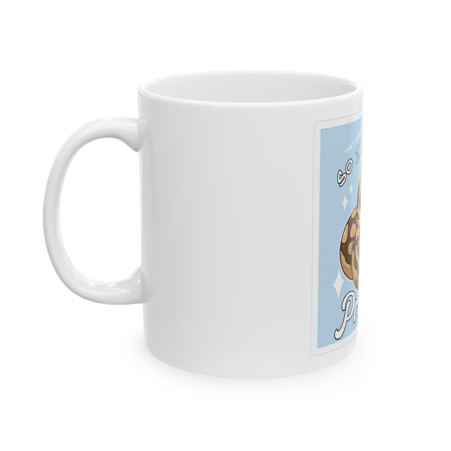 Snake Lover Mug — "So I Became a Problem" Cute Ball Python Coffee Cup (11oz)