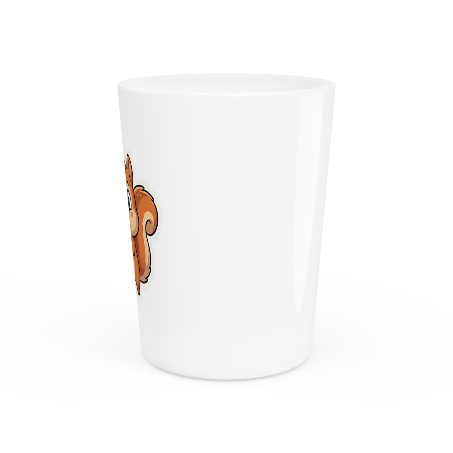 Cute Squirrel Shot Glass — "Wait, is this too much? #adhd_life"