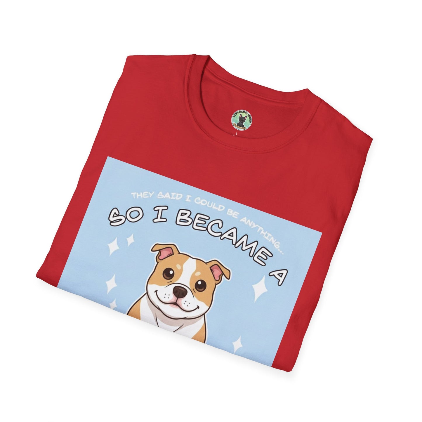 So I Became a Problem Dog T-Shirt — Cute Staffordshire/Bulldog Pet Humor Tee