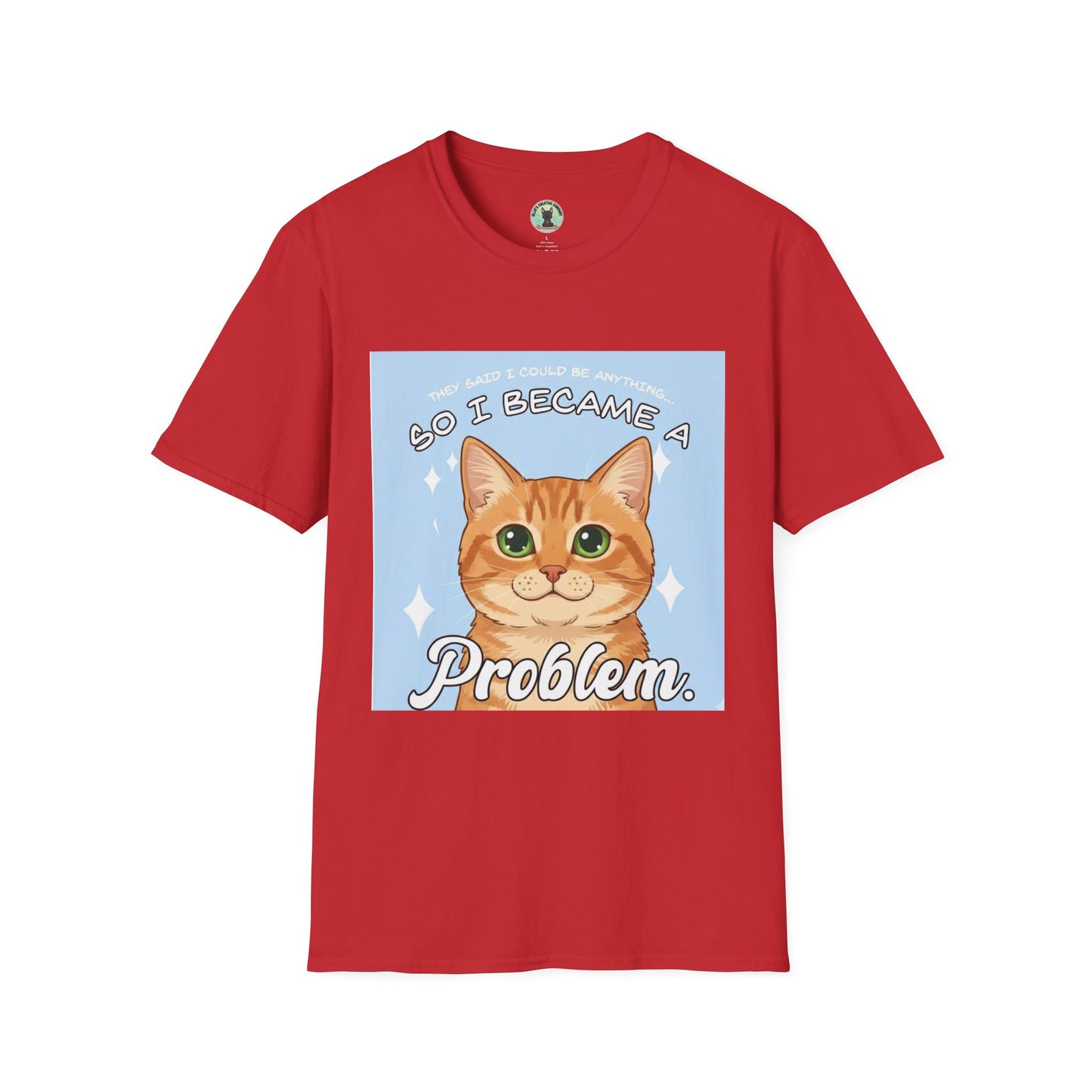 So I Became a Problem Cat T-Shirt — Cute Ginger Cat Graphic Tee