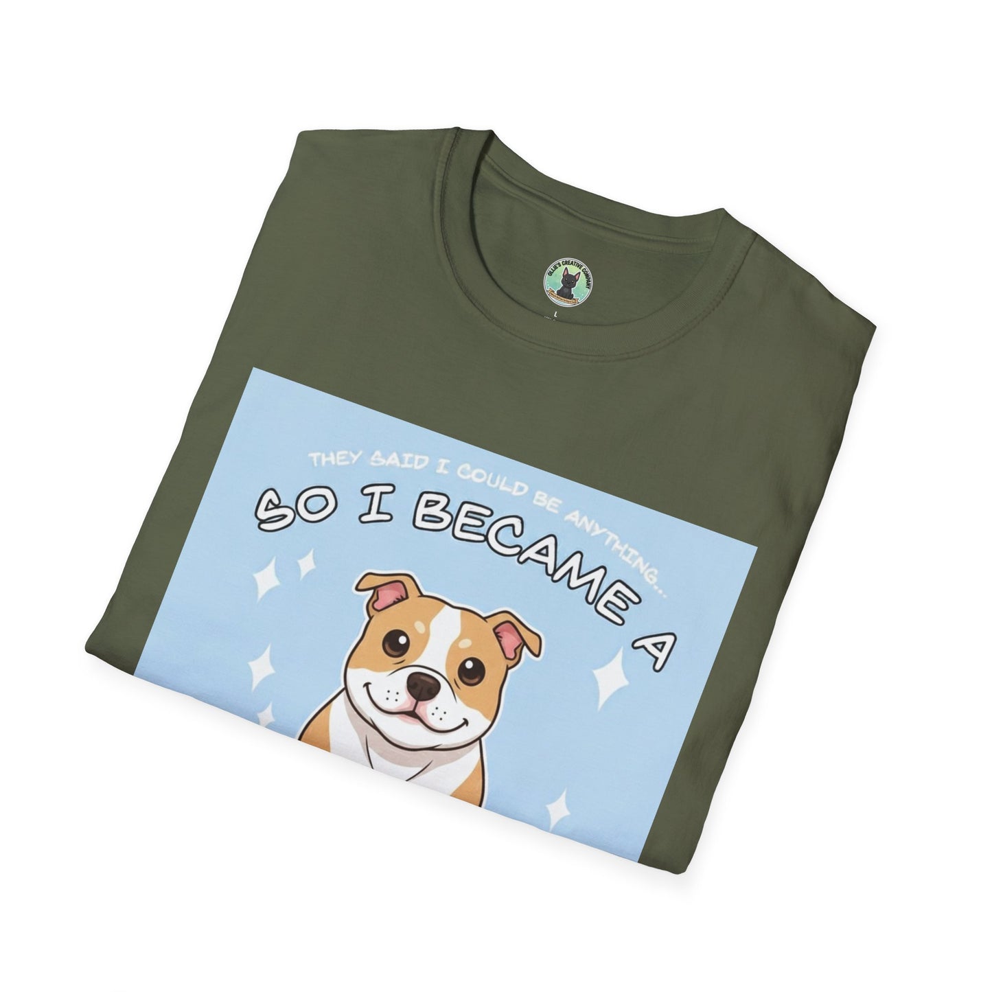 So I Became a Problem Dog T-Shirt — Cute Staffordshire/Bulldog Pet Humor Tee