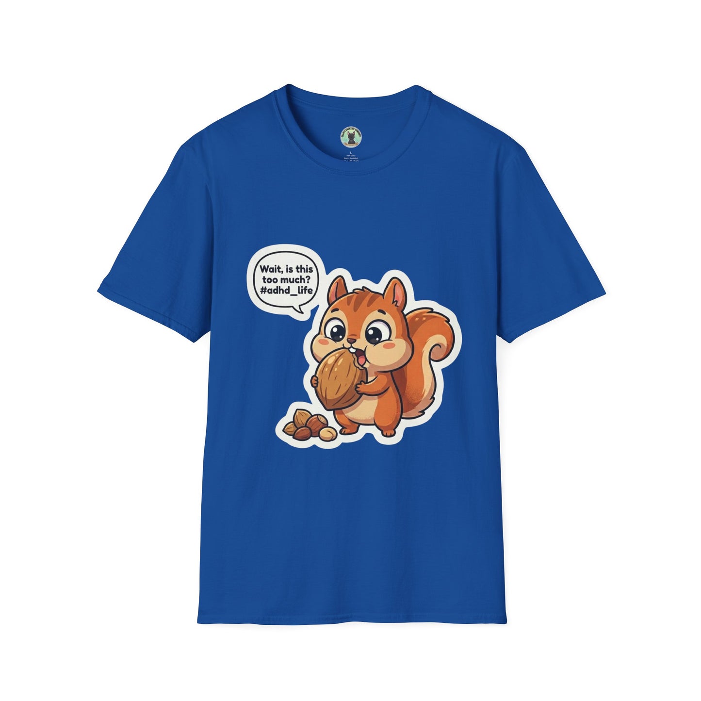 Cute Squirrel Cartoon T-Shirt – "Wait, is this... my stash?" Graphic Tee