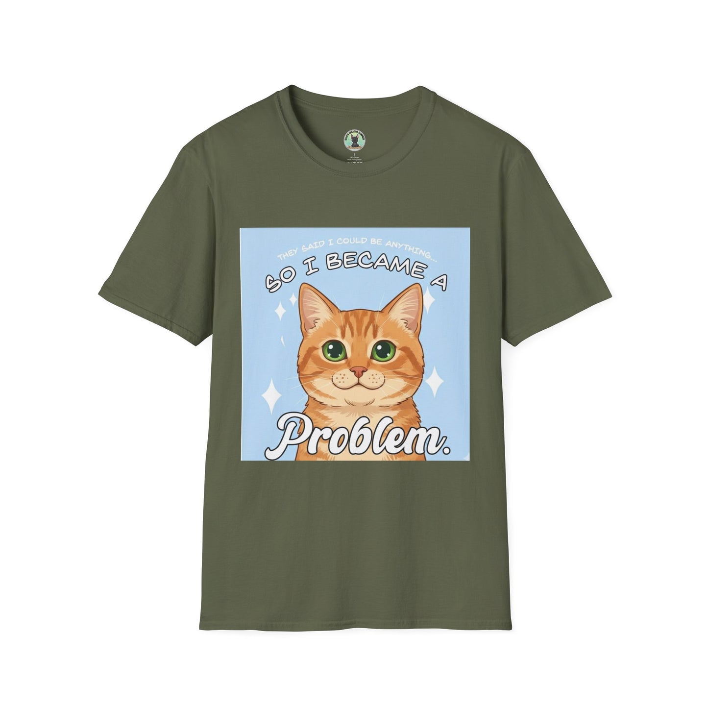 So I Became a Problem Cat T-Shirt — Cute Ginger Cat Graphic Tee